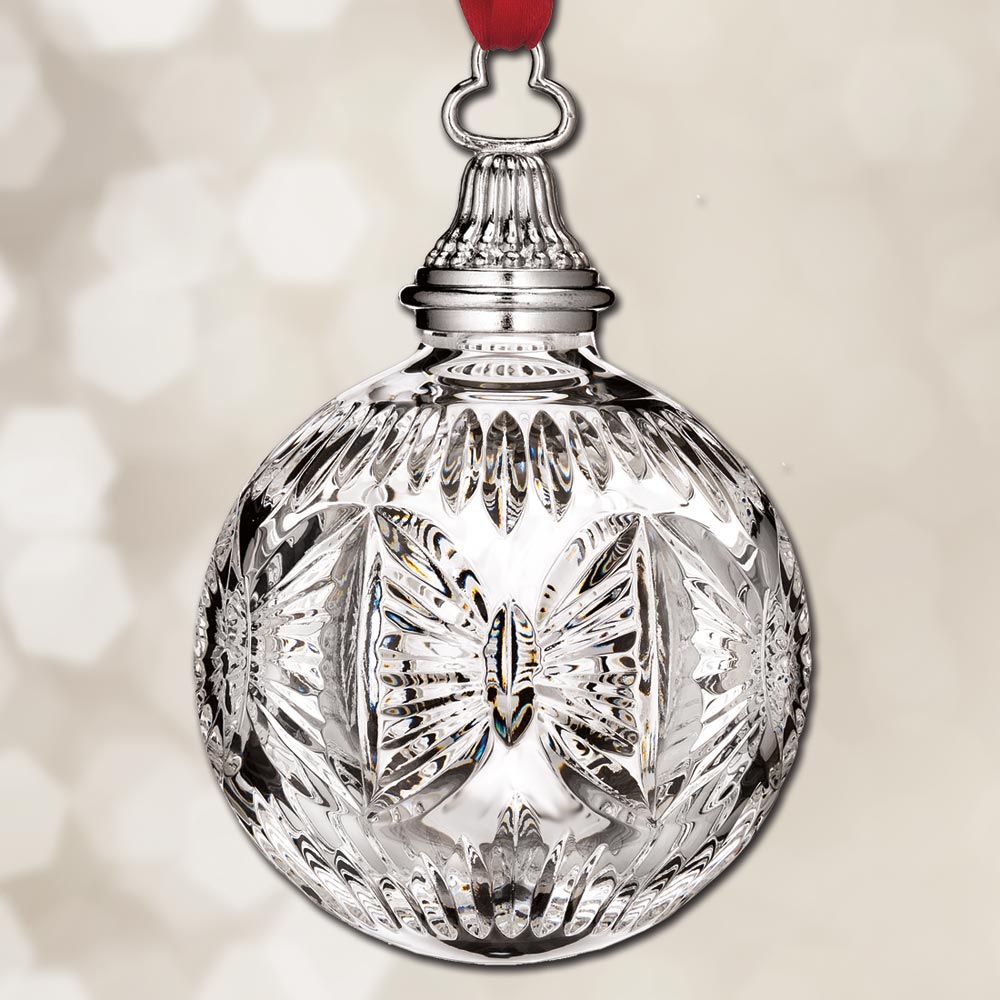 2018 Waterford Times Square Ball Annual Crystal Ornament Sterling