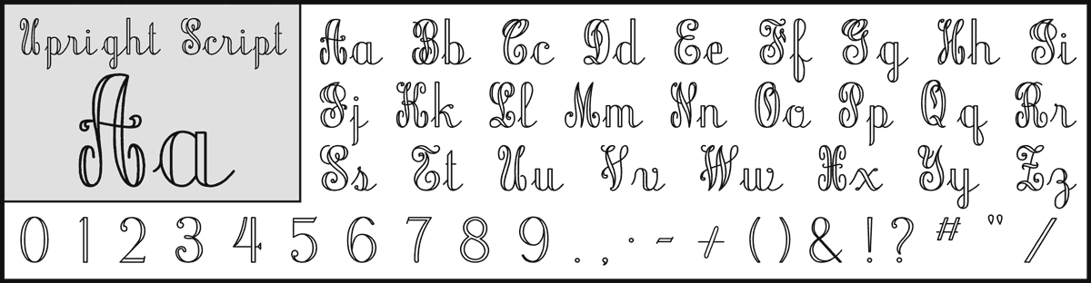 Upright Script