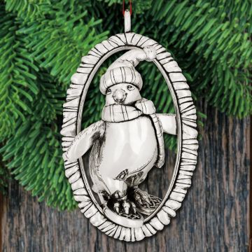 2021 Barrett + Cornwall Penguin Sterling Ornament image