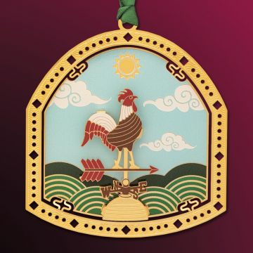 Beacon Design Rooster Weathervane Ornament