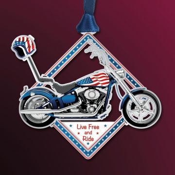 Beacon Design Americana Motorcycle Ornament