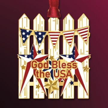 Beacon Design Americana Picket Fence Ornament
