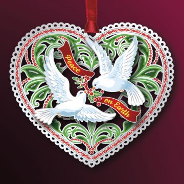 Beacon Design Peace Doves Ornament