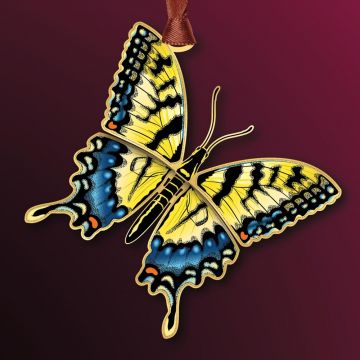 Beacon Design Yellow Swallowtail Butterfly Ornament image