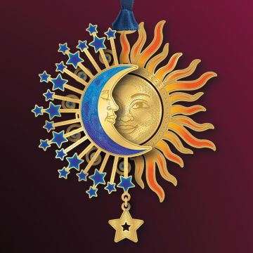 2022 Beacon Design Sun & Moon Crescent Ornament