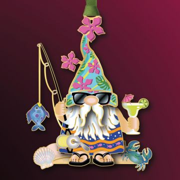 Beacon Design Coastal Gnome Ornament