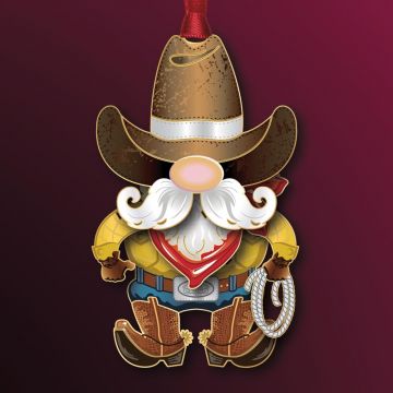 2022 Beacon Design Cowboy Gnome Ornament