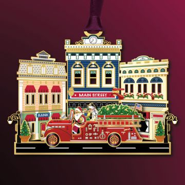 2023 Beacon Design Main Street Fire Truck Ornament