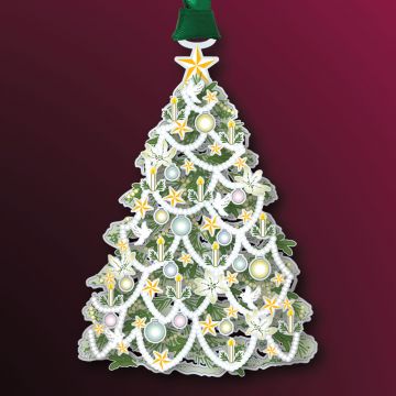 2023 Beacon Design White Christmas Tree Ornament