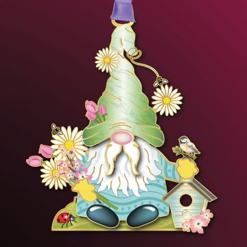 Beacon Design Spring Gnome Ornament image