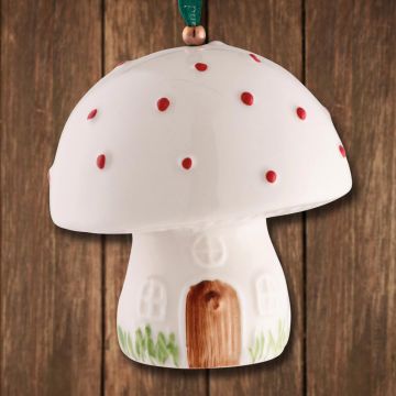 Belleek Toadstool Ornament