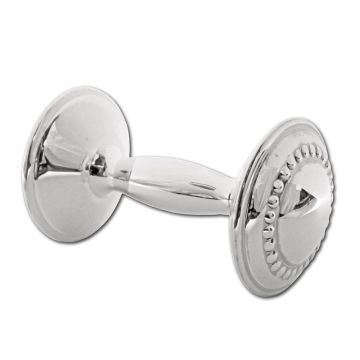 Cunill Beaded Barbell Sterling Baby Rattle