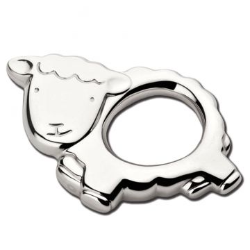 Cunill Little Sheep Sterling Baby Rattle image