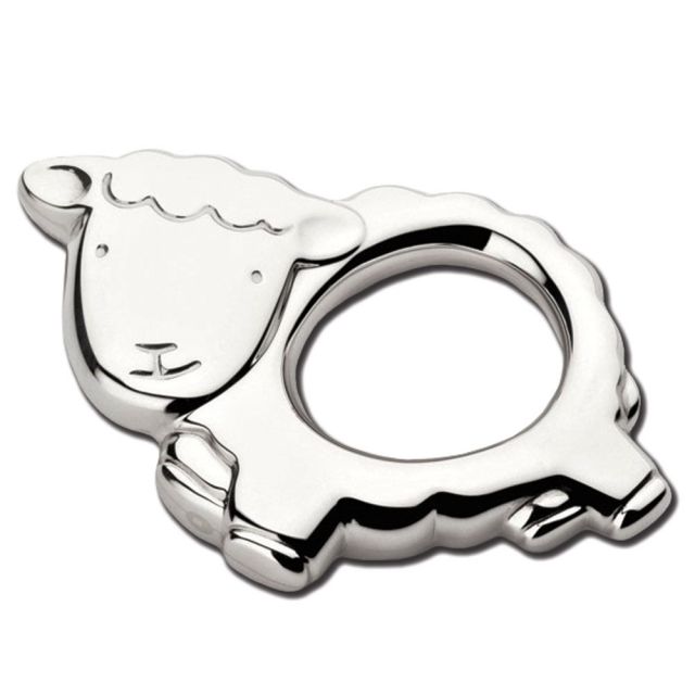 Sterling Collectables: Cunill Little Sheep Sterling Baby Rattle