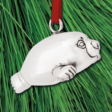 Donna Carter Designs Baby Seal Sterling Ornament image