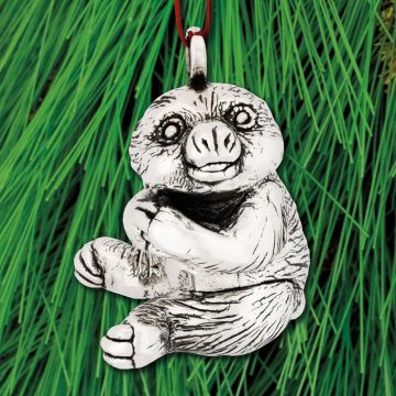 Donna Carter Designs Baby Sloth Sterling Ornament image