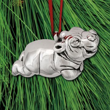 Donna Carter Baby Hippo Sterling Ornament image