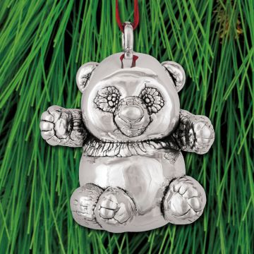 Donna Carter Baby Panda Bear Sterling Ornament image