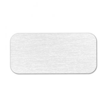 Engravable Rectangular Rhodium Plated Plaque image