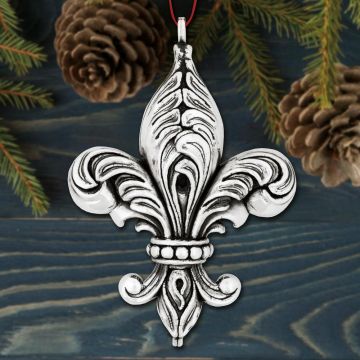 2021 Galvanique Fleur de Lis 2nd Edition Sterling Ornament image