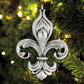 2023 Galvanique Fleur de Lis 4th Edition Sterling Ornament image