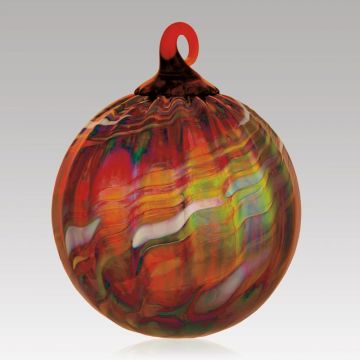 Glass Eye Holiday Swirl Ornament