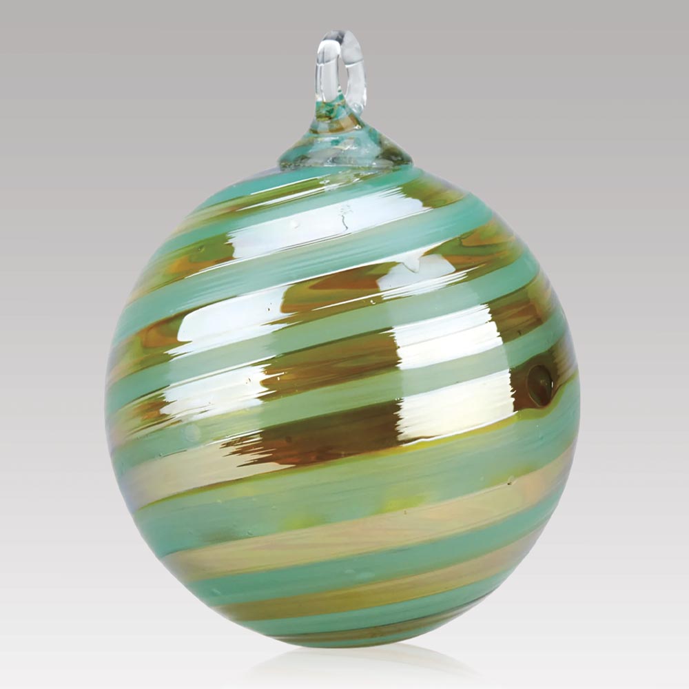 Sterling Collectables Glass Eye Spearmint Swirl Designer Series Ornament
