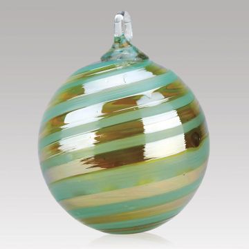 Glass Eye Spearmint Swirl Designer Series Ornament image