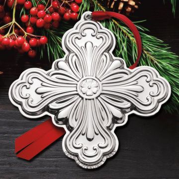 2023 Gorham Cross 10th Edition Sterling Ornament image
