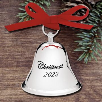 Towel Silver Christmas Bell 2022 Sterling Collectables: 2022 Bell Ornaments