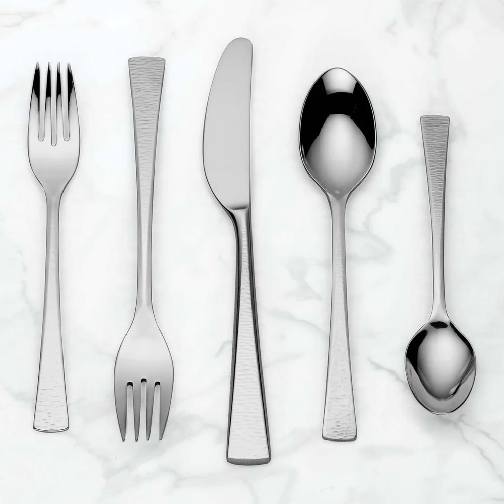 thumbnail image 2 of Gorham Stegor Chanson Stainless Steel Flatware – USA Made, Glossy Finish (Used) 2 of 6