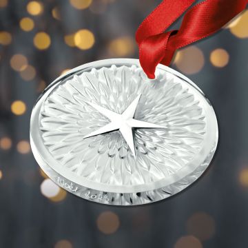 2023 Lalique Plumes Annual Clear Crystal Ornament