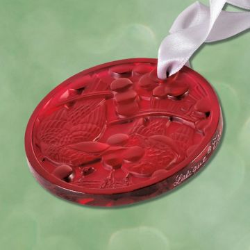 2021 Lalique Annual Red Crystal Ornament
