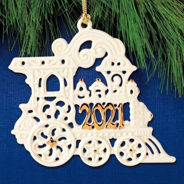 2021 Lenox A Year To Remember Train Porcelain Ornament