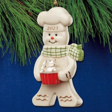 2023 Lenox Gingerbread with Cupcake Porcelain Ornament