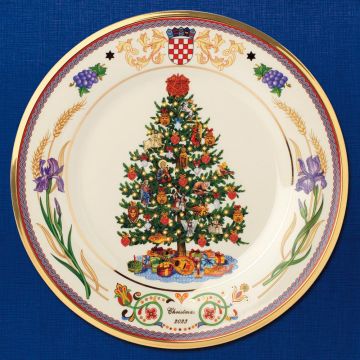 2023 Lenox Trees Around the World Croatia Porcelain Plate