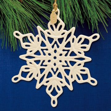 2024 Lenox Snow Fantasies Snowflake Porcelain Ornament image