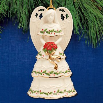 2024 Lenox Holiday Angel Bell Porcelain Ornament