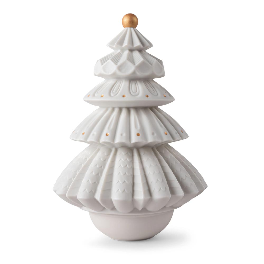 Sterling Collectables 2022 Lladro Christmas Tree Lamp Figurine