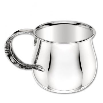 Grainger McKoy Pot Belly Feather Sterling Baby Cup image