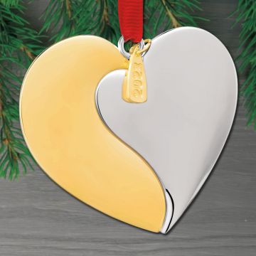 2023 Nambe Our First Christmas Silverplate & Goldplate Ornament