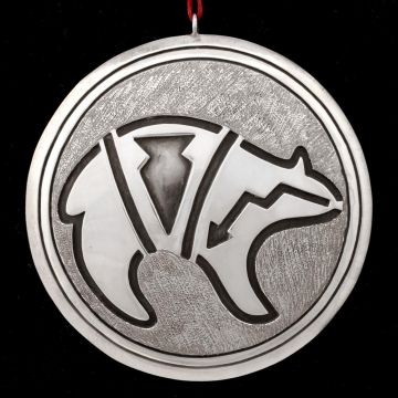 Navajo Bear Sterling Ornament