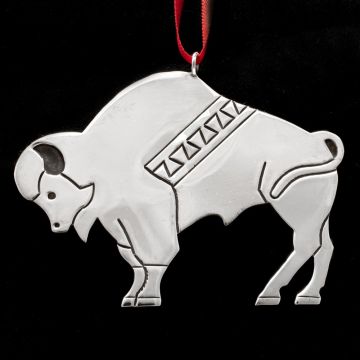 Navajo Buffalo Sterling Ornament image