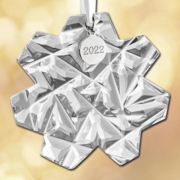 2022 Orrefors Snowflake Annual Ornament