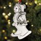 Rebecca Dykstra Ice Skating Snowgirl Sterling Ornament