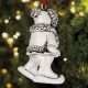 Rebecca Dykstra Ice Skating Snowgirl Sterling Ornament