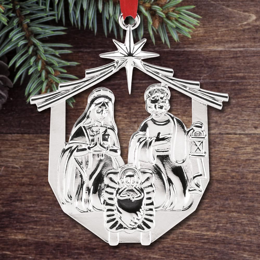 Sterling Collectables: Reed & Barton Nativity Silverplate Ornament