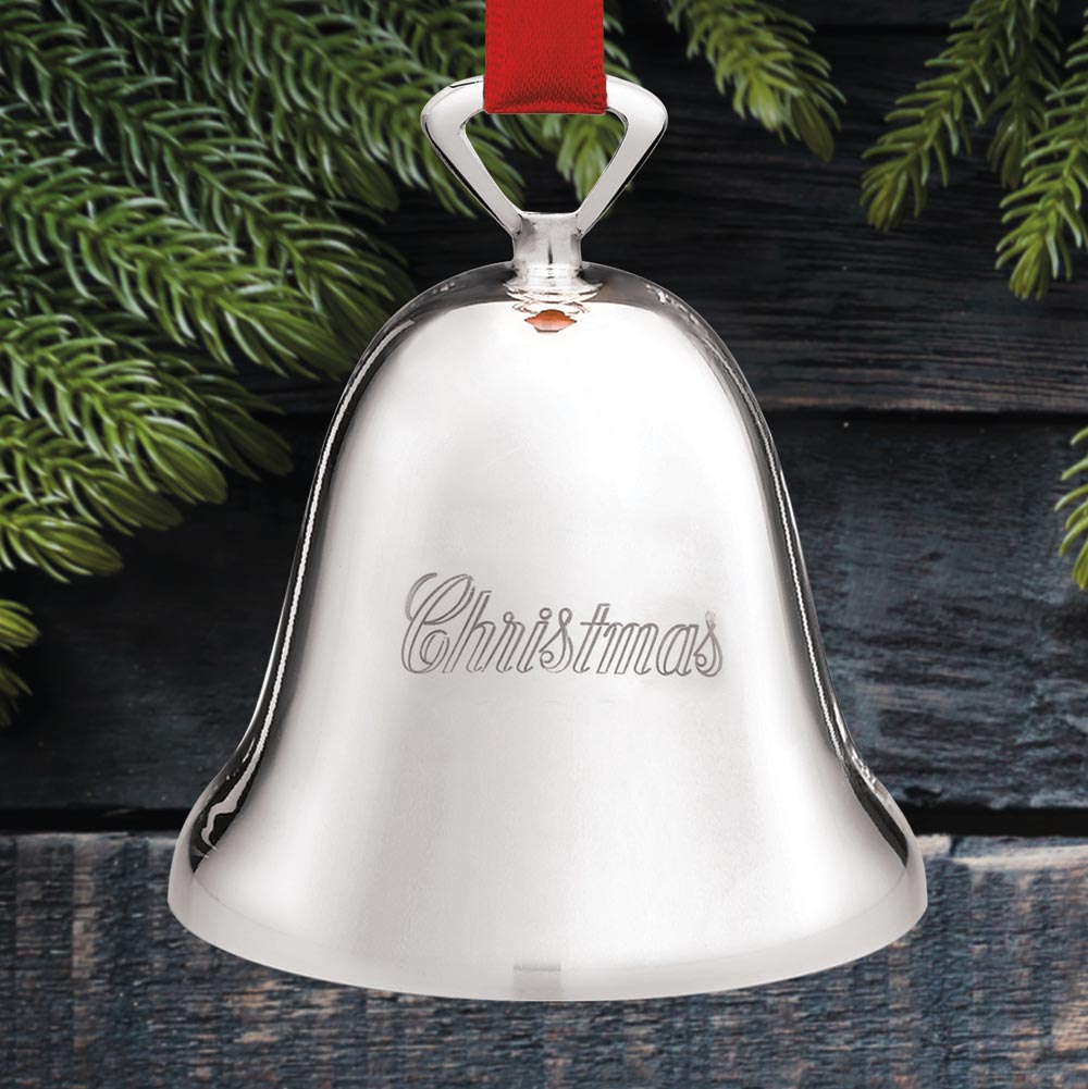 Sterling Collectables Reed & Barton Christmas Silverplate Bell Ornament