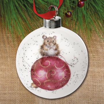 Royal Worcester Not a Creature was Stirring Bauble Ornament