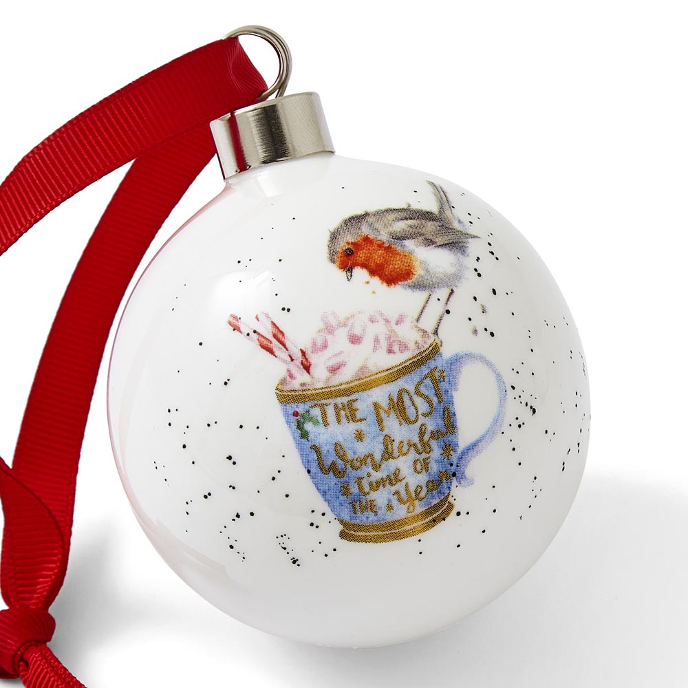 Royal Worcester Cup of Cheer Bauble Ornament